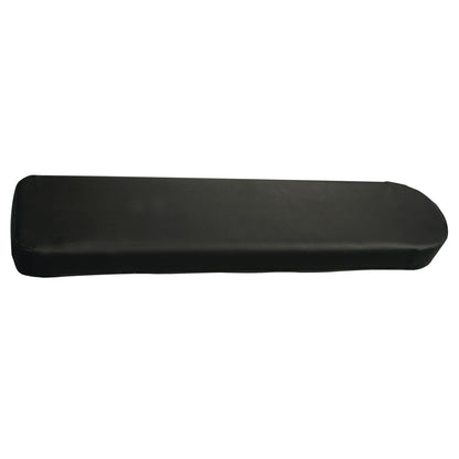 A black AliMed Risk-Reducing Armboard Pad for AMSCO and O.R. Direct Armboard, rectangular with rounded ends.