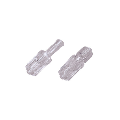 Two transparent DeRoyal Rotating Adapters are shown on a white background.