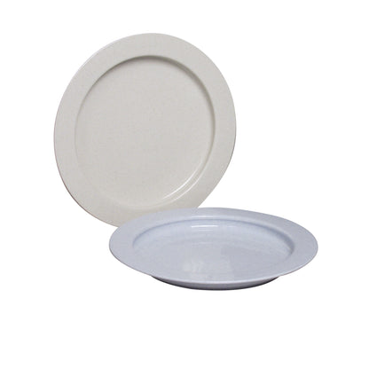 Two round ceramic plates are shown. The "Inner Lip Plate" has a slightly raised edge, with one plate standing and one lying flat.