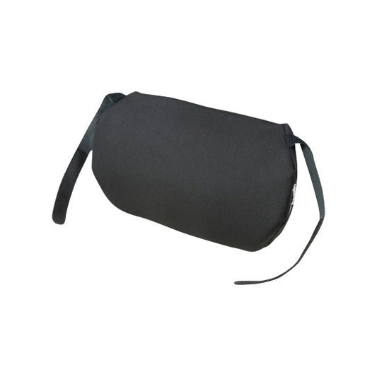 A black Jay Adult Lumbar Support with adjustable straps on each end.