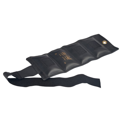 AliMed Color-Coded Cuff Weight, a black rectangular weight with adjustable straps for secure attachment.