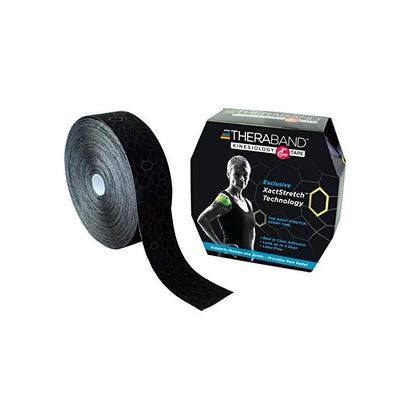 Kinesiology Tape, Black/Black, 2"W x 103-1/4'L, Roll