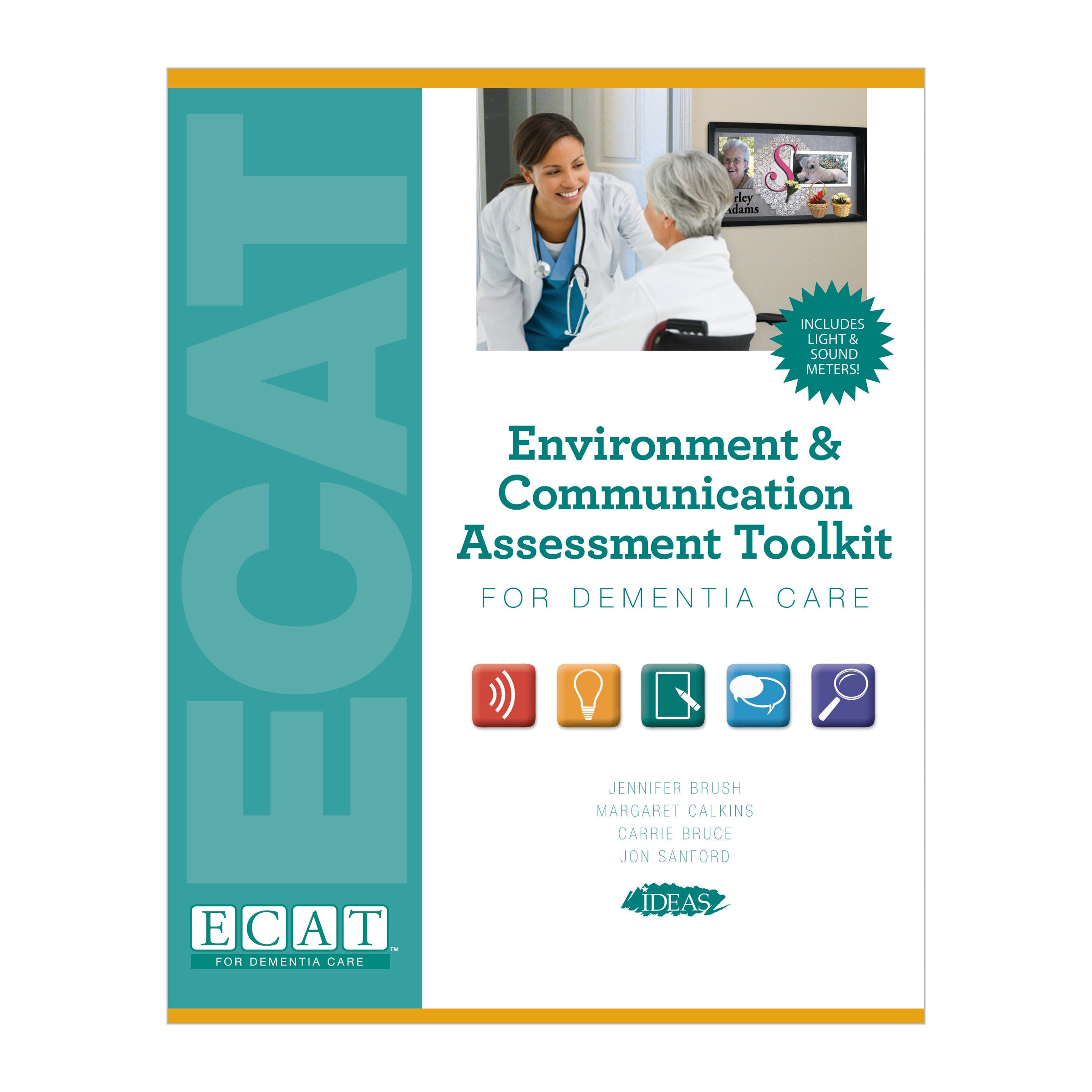 Cover of the Environment & Communication Assessment Toolkit (ECAT) for Dementia Care with a doctor and patient pictured.
