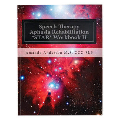 Speech Therapy Aphasia Rehabilitation Star Workbook II