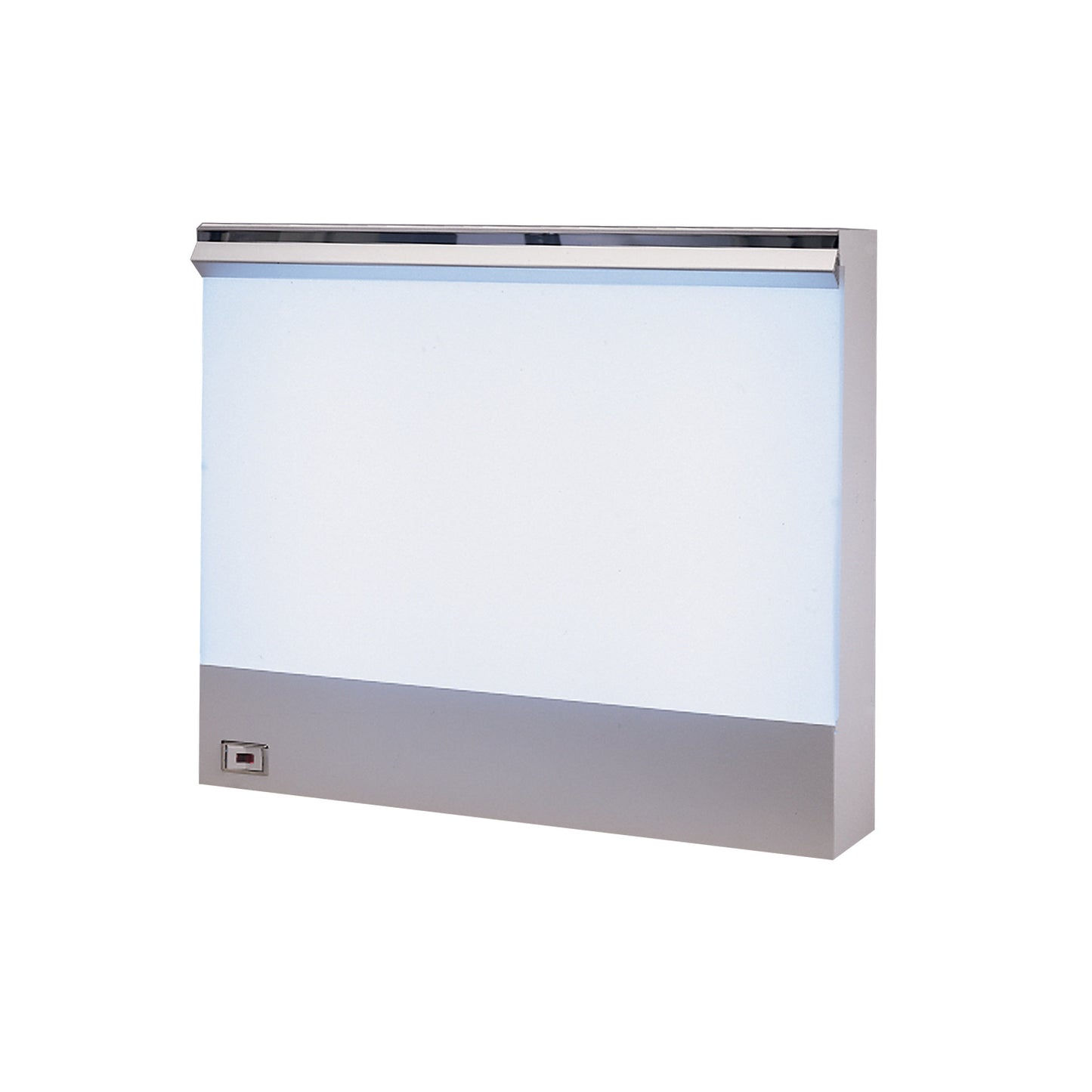 Wolf VuPlus Mammography Viewer with a metallic frame and a bright white viewing area, designed for displaying mammogram images.