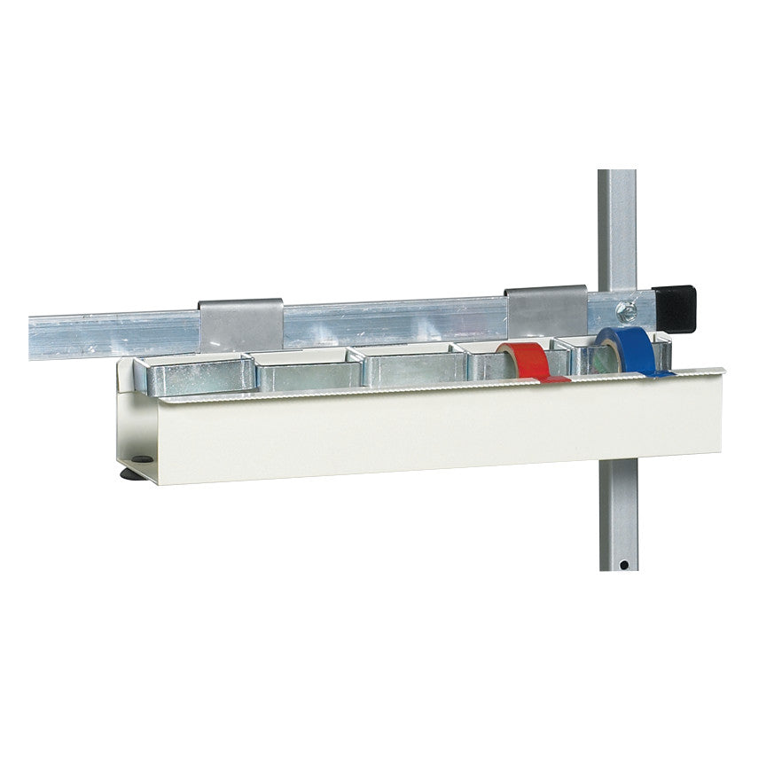 The AliMed Cart Accessory: Tape Dispenser for Trellis System holds multiple tape rolls and attaches to Select/Standard/Wide Series Medical Carts.