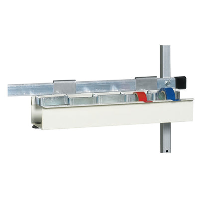 The AliMed Cart Accessory: Tape Dispenser for Trellis System holds multiple tape rolls and attaches to Select/Standard/Wide Series Medical Carts.