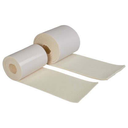 Two rolls of Orthopedic-Grade Felt Padding are partially unrolled, showcasing their soft, thick, white surface.