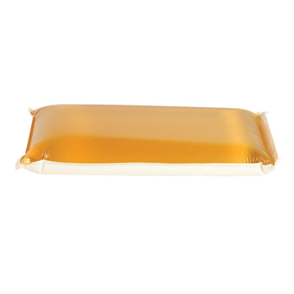 An AliMed AliGel Graduated Thoracic Positioner, featuring a long, rectangular, amber-colored gel pad.