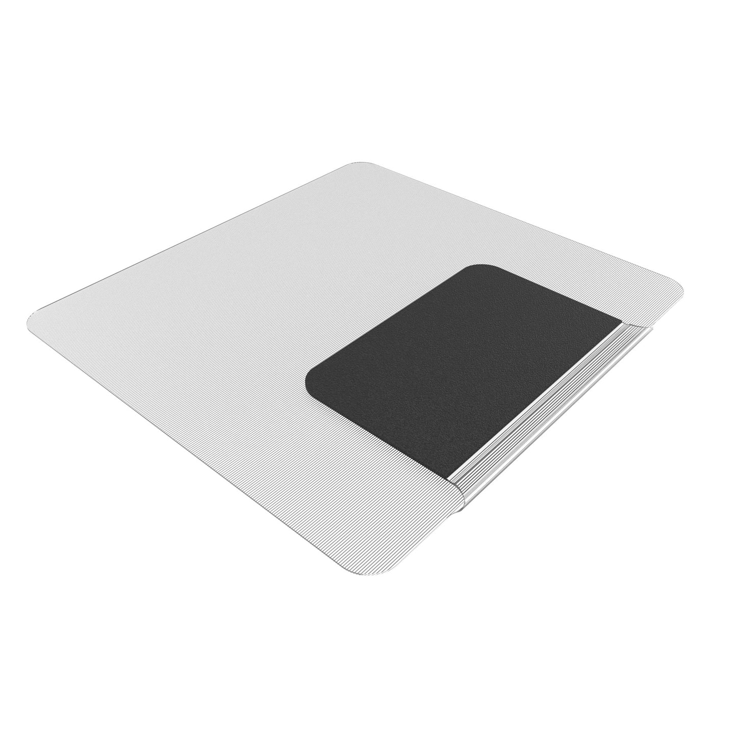 Aleco Sit or Stand Mat, a large grey mat with rounded corners, shown with a smaller, contrasting dark grey overlay on one side.