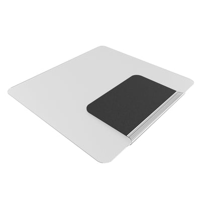 Aleco Sit or Stand Mat, a large grey mat with rounded corners, shown with a smaller, contrasting dark grey overlay on one side.