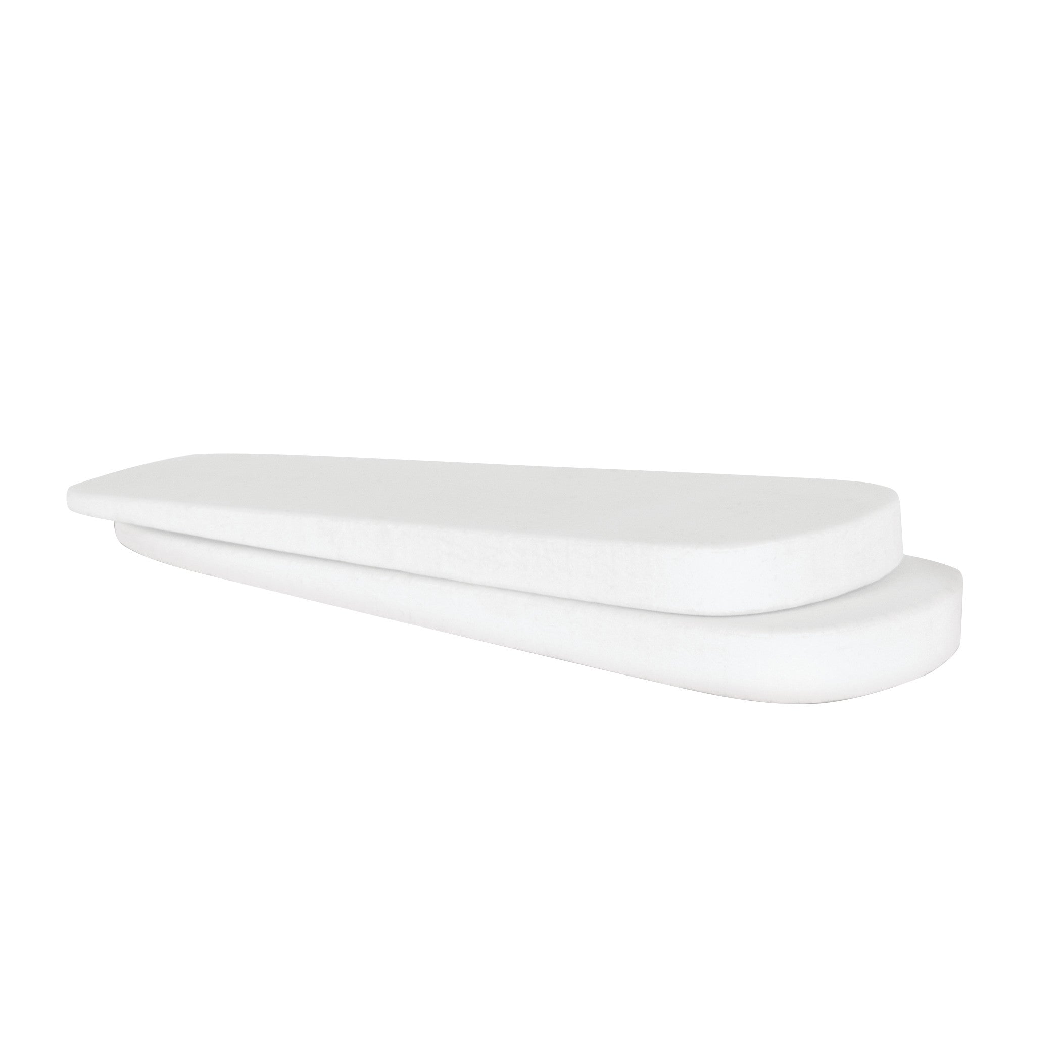Two stacked white DARCO Night Splint Wedges with rounded edges, used for foot support.