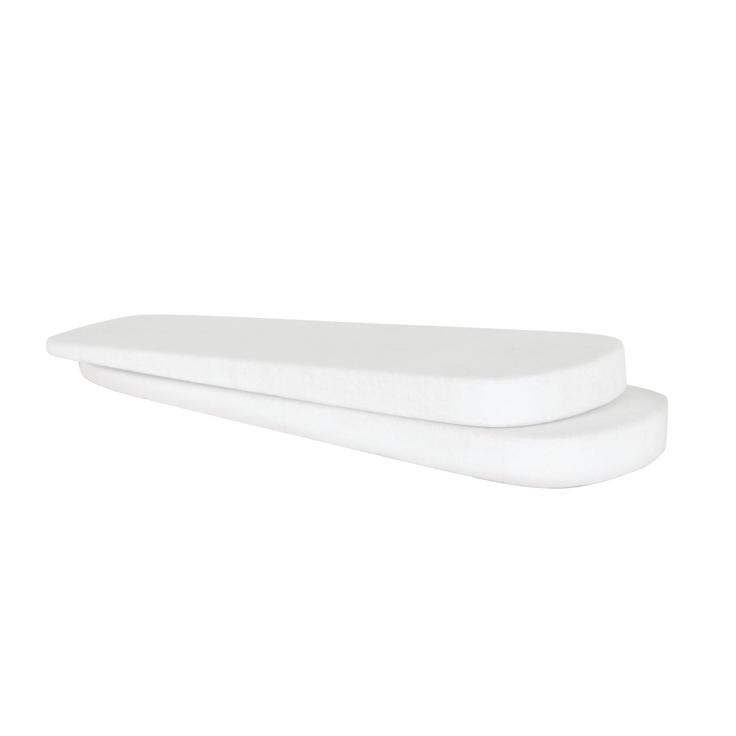 Two stacked white DARCO Night Splint Wedges with rounded edges, used for foot support.
