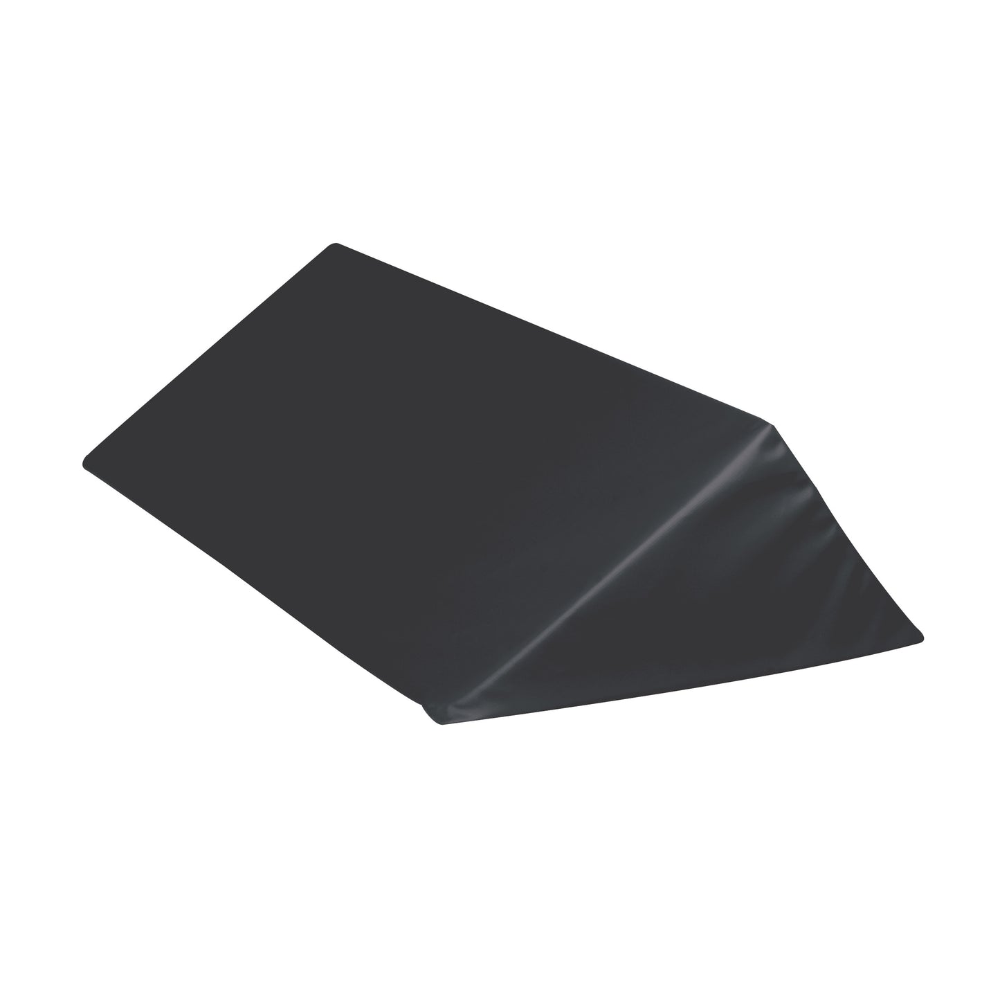 An AliMed Vinyl-Covered 55 Degree Large Wedge Positioner in black, designed for support and positioning needs.