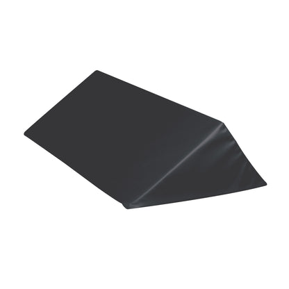An AliMed Vinyl-Covered 55 Degree Large Wedge Positioner in black, designed for support and positioning needs.