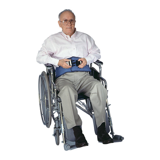 Resident-Release Soft Wheelchair Belt with Snap Closure