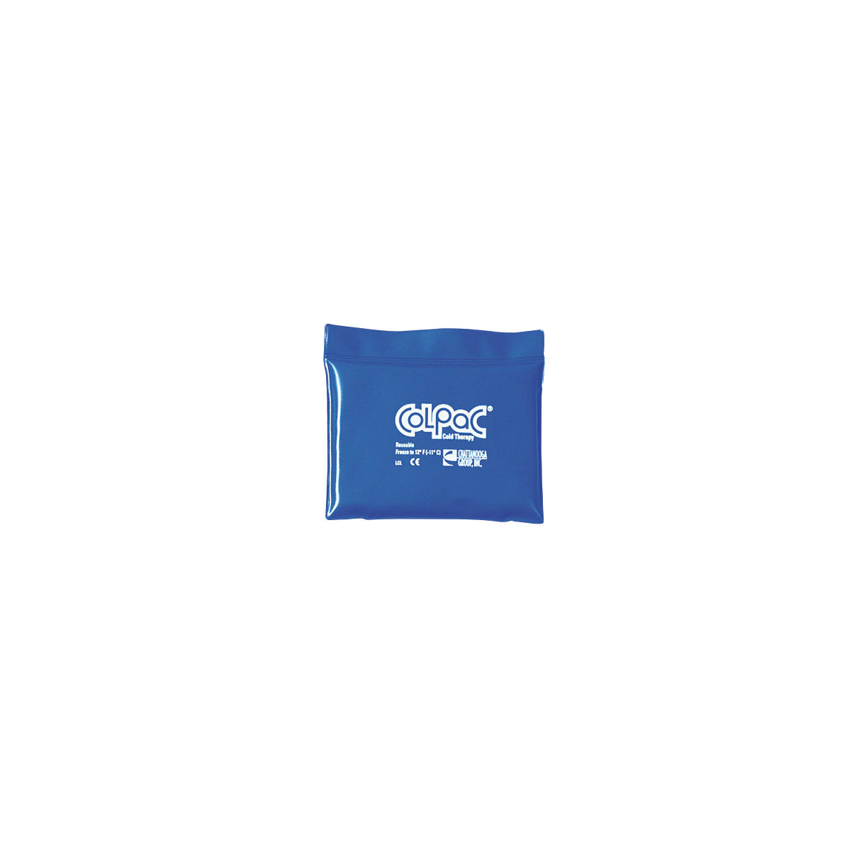 Blue Chattanooga Hydrocollator ColPaC cool therapy pack, with product information printed on the front.