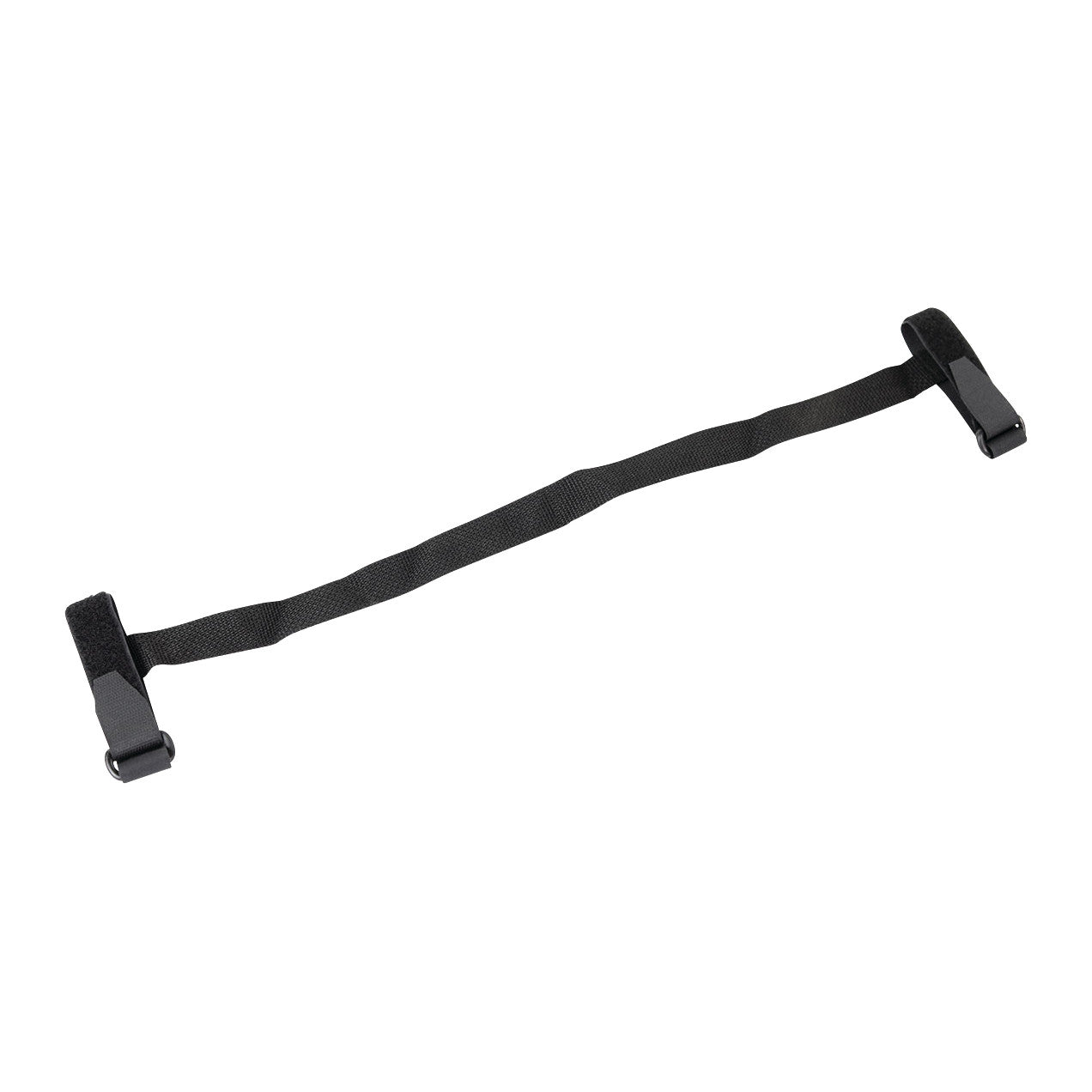 Black Positioning Belt for Skillbuilders Crawler with clips on both ends, designed for securing and adjusting positioning.