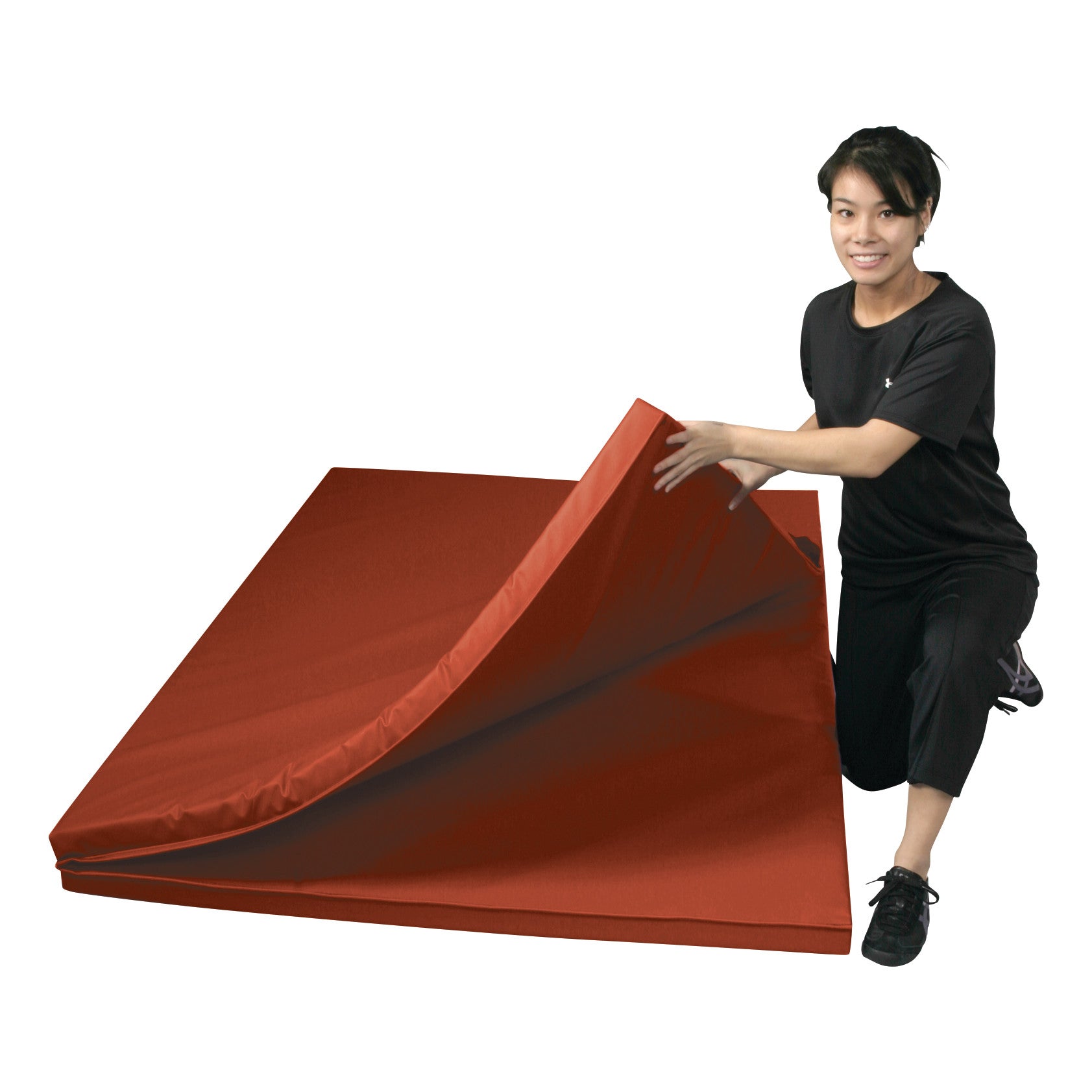 Universal Folding Mat, 5'W x 7'L, Red