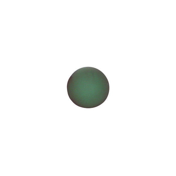 A green Rebounder Medicine Ball is centered on a white background.