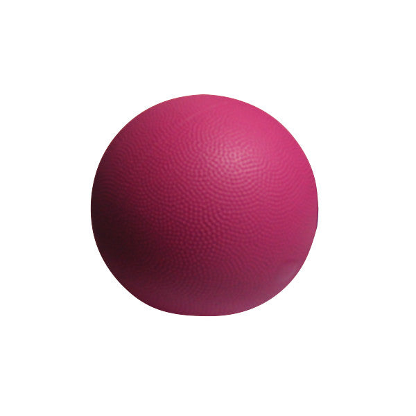 A pink Rebounder Medicine Ball with a textured surface, displayed against a white background.