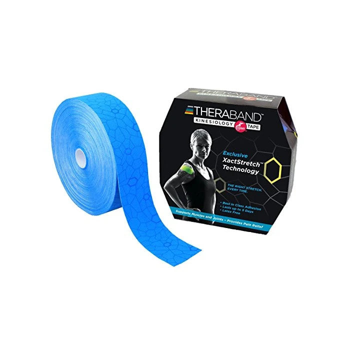 Kinesiology Tape, Blue/Blue, 2"W x 103-1/4'L, Roll
