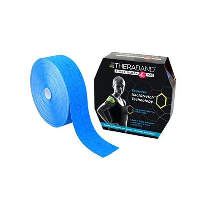 Kinesiology Tape, Blue/Blue, 2"W x 103-1/4'L, Roll