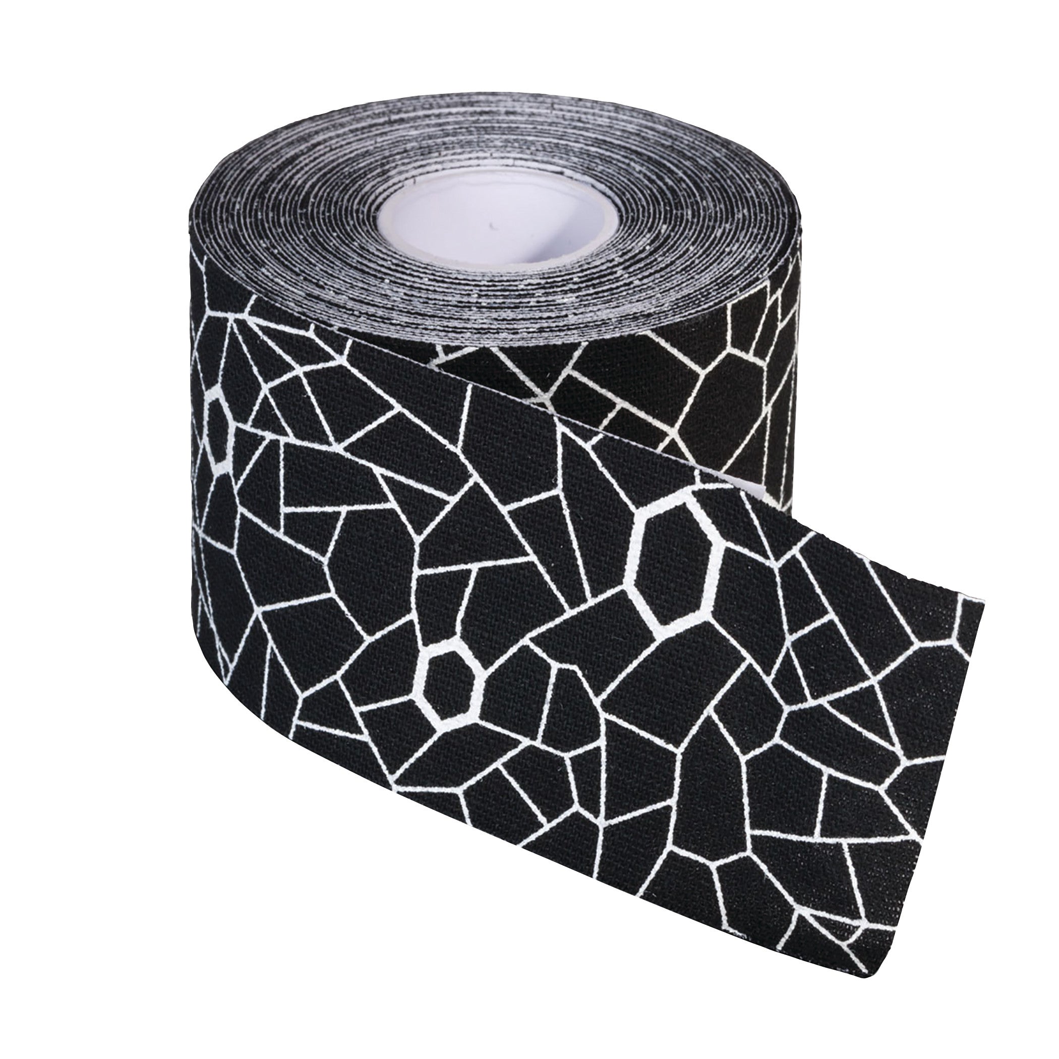Kinesiology Tape, Black/White, 2"W x 16-1/2'L, Roll