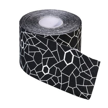 Kinesiology Tape, Black/White, 2"W x 16-1/2'L, Roll