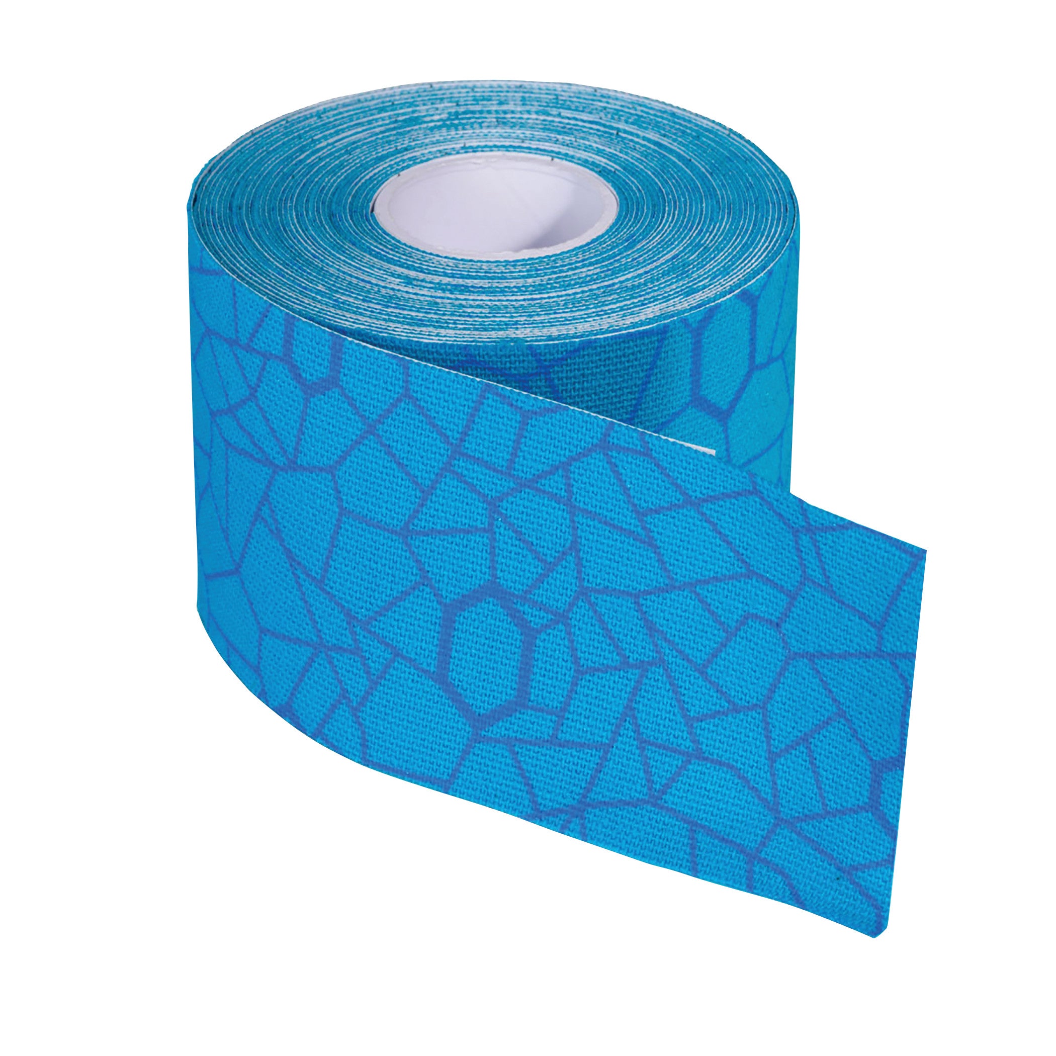 Kinesiology Tape, Blue/Blue, 2"W x 16-1/2'L, Roll