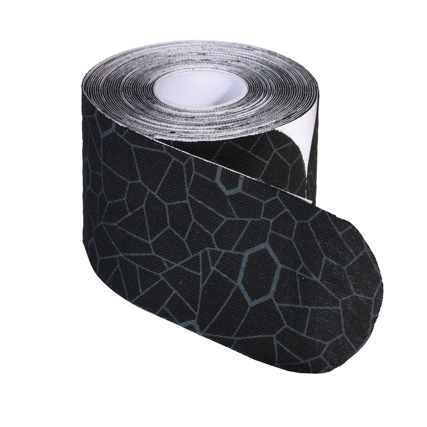 Kinesiology Tape, Black/Grey, 2"W x 10"L, Pre-Cut Strip, 20 Strip/Roll