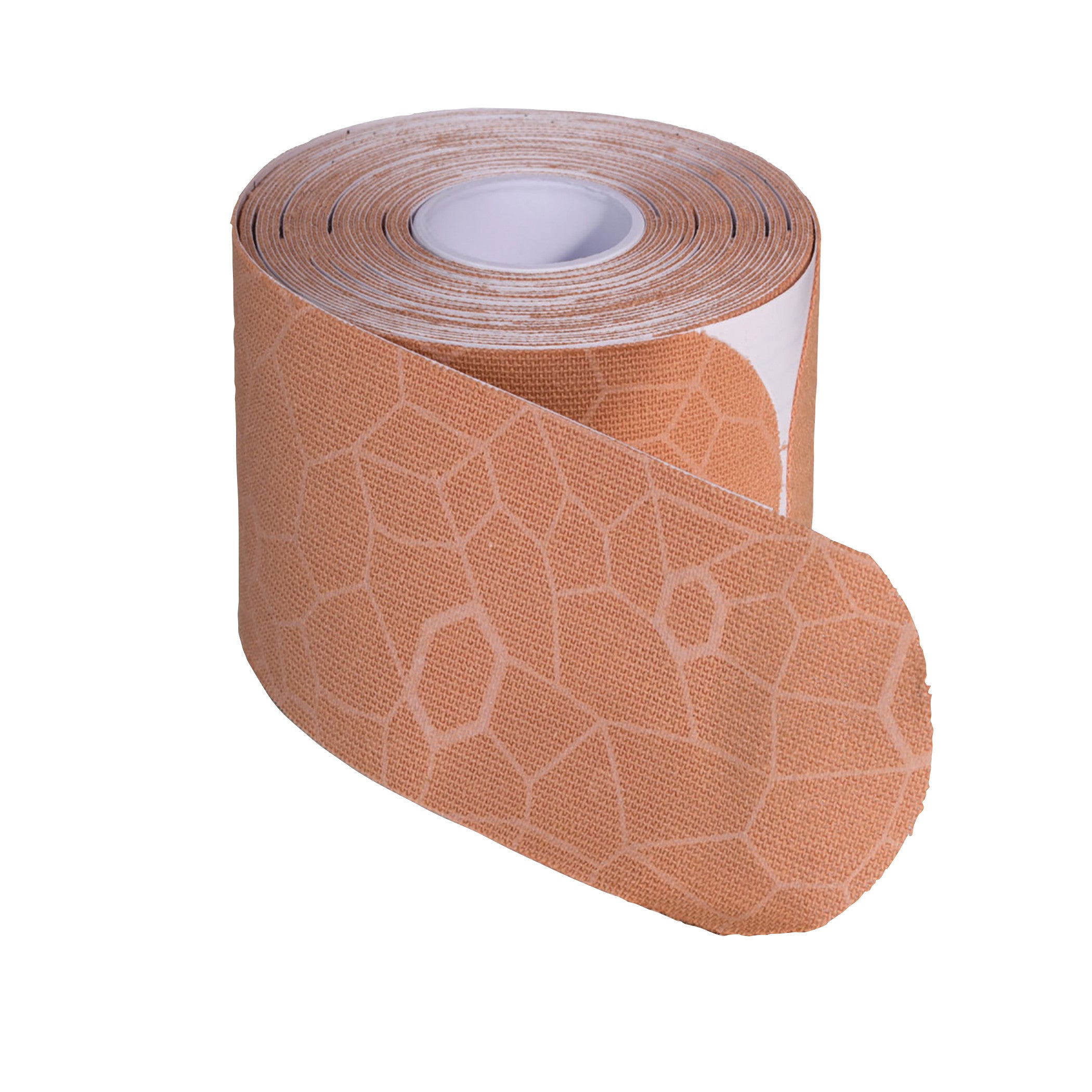Kinesiology Tape, Beige/Beige, 2"W x 10"L, Pre-Cut Strip, 20 Strip/Roll