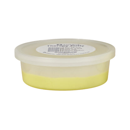 AliMed Color-Coded Therapy Putty in a clear round container with a white lid and a label on top.