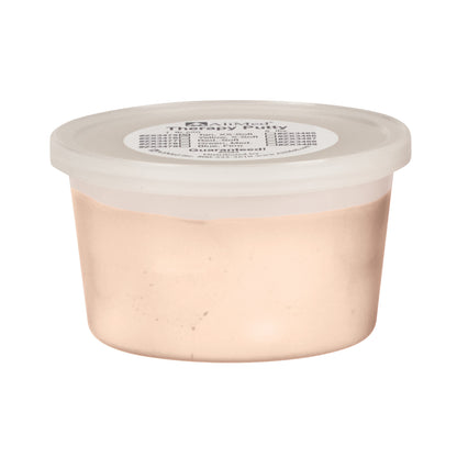 AliMed Color-Coded Therapy Putty, light pink, in a round clear container with a white lid and label.