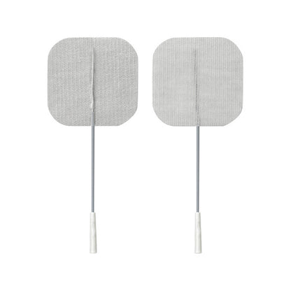 Two PALS Reusable Neurostimulation Cloth Electrodes with gray cables and white connectors are shown against a white background.