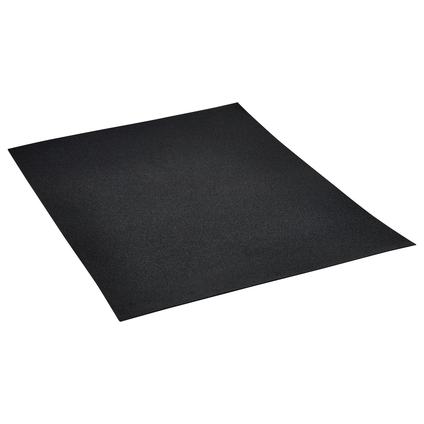 A black foam sheet titled "AliMed Plastazote #3," shown at an angle with a smooth surface and slightly raised edges.