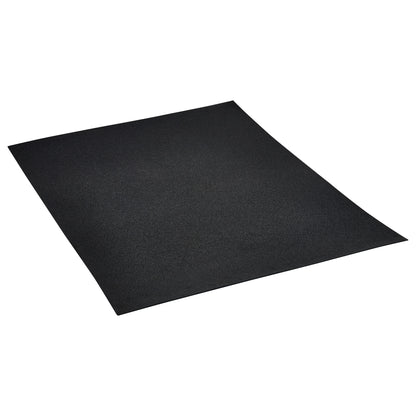 A black foam sheet titled "AliMed Plastazote #3," shown at an angle with a smooth surface and slightly raised edges.