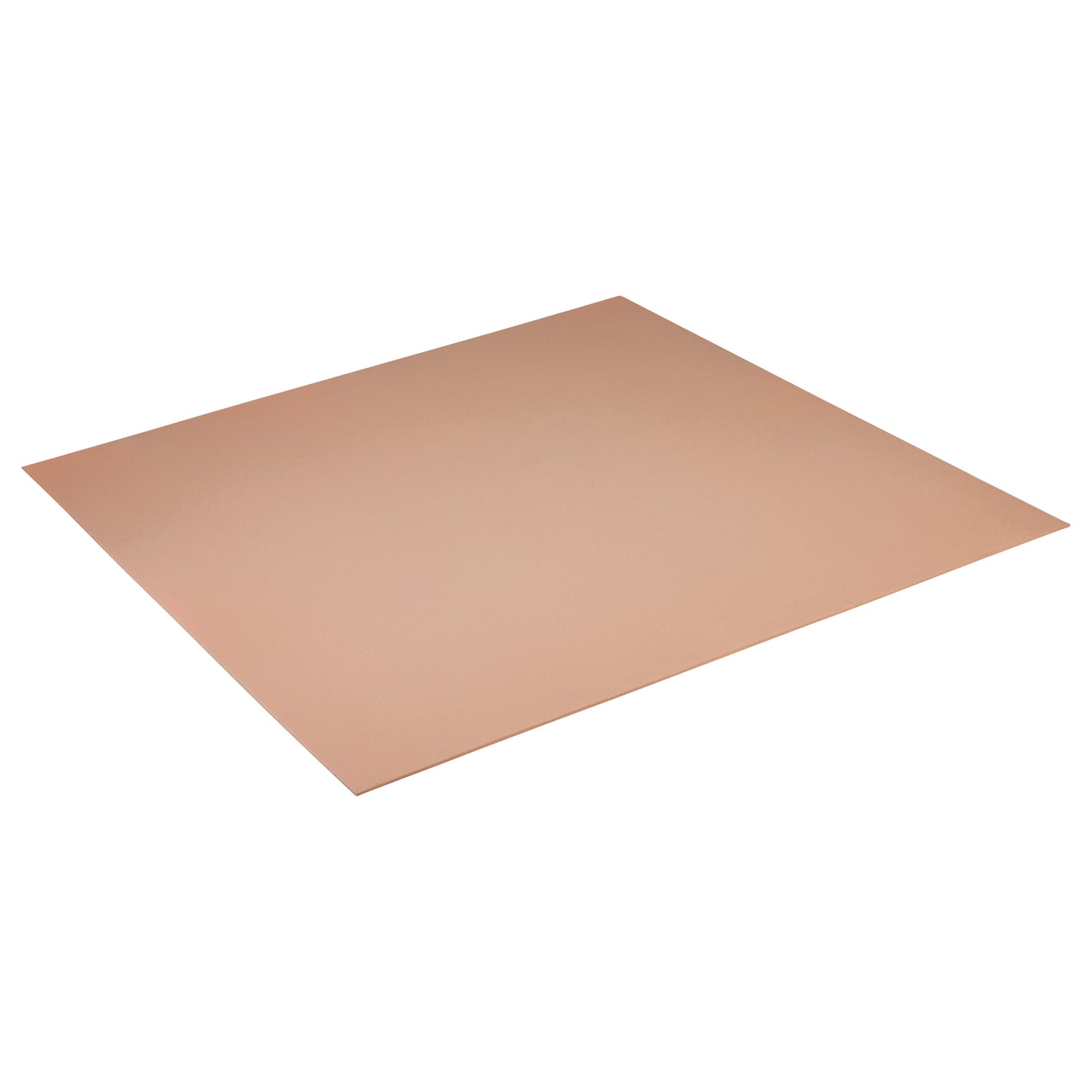 A square sheet of Plastazote #1 foam, displayed on a white background, showing its smooth, tan surface.