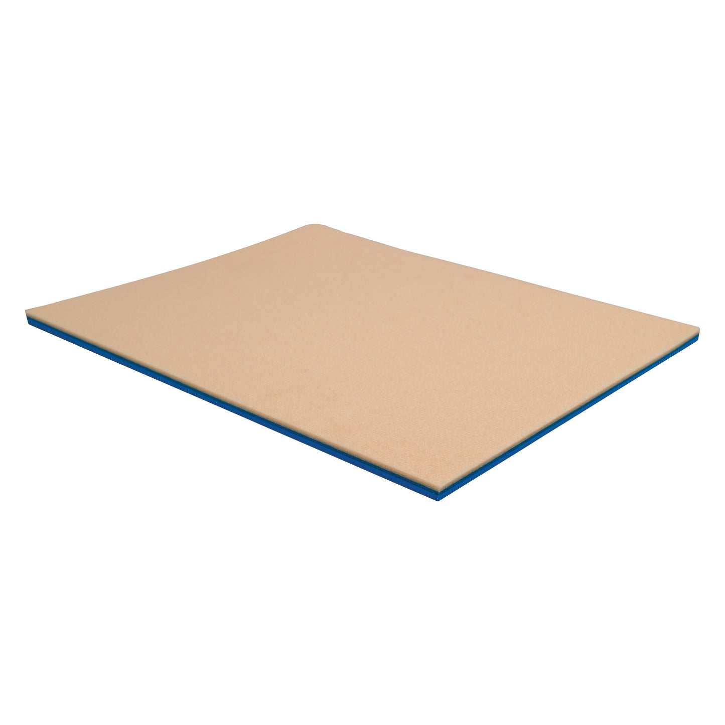A 1/4"H Dual Laminate Orthotic Combination Sheet with Plastazote/ThermoSKY. It features a beige top and blue underside.