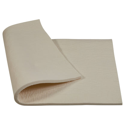 A sheet of Orthopedic-Grade Felt Padding in light beige, slightly rolled at one corner, showing its thickness and texture.