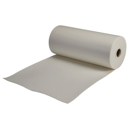 A roll of AliMed AliPlast 6A, a beige foam material, partially unrolled on a white background.