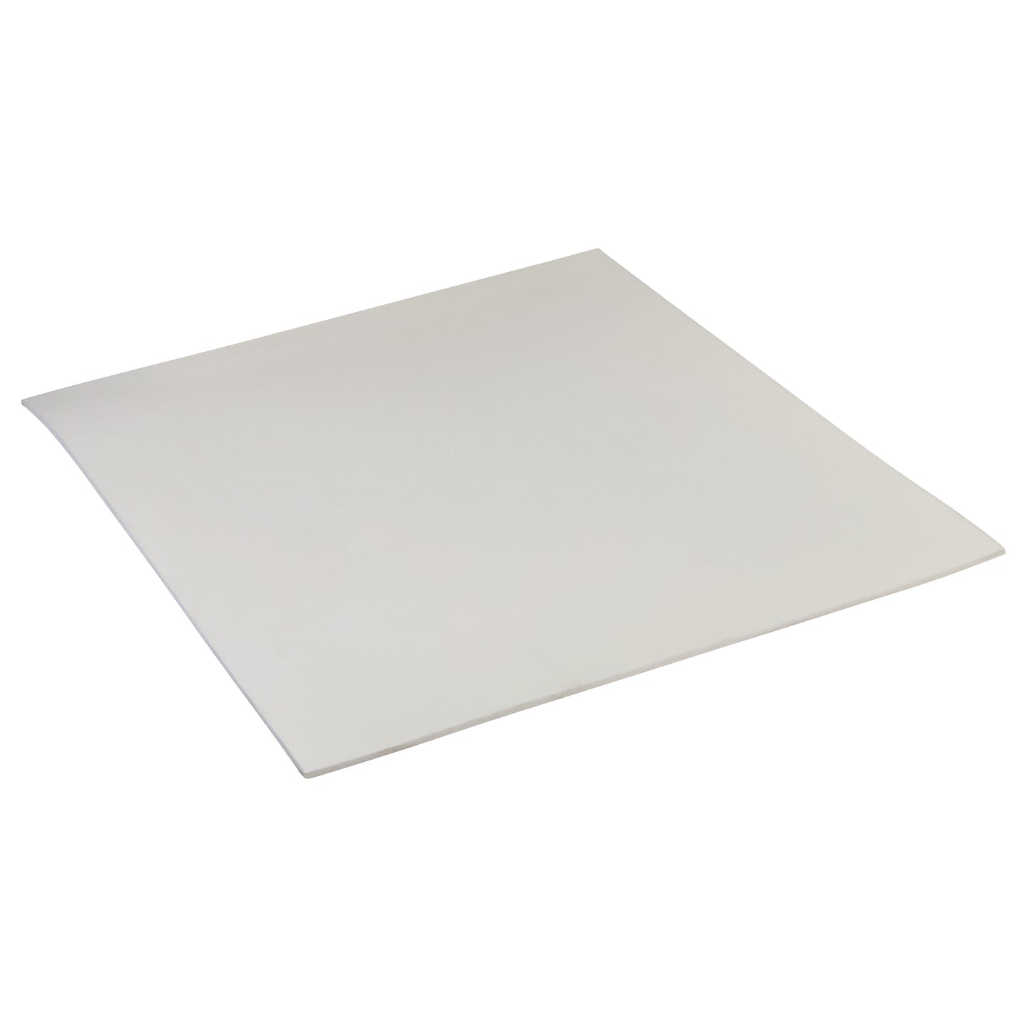 A flat, white sheet of AliMed AliPlast 6A foam, shown on a white background.