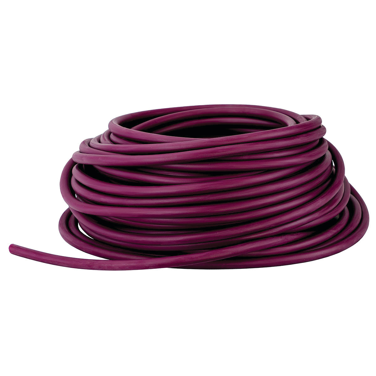 A coil of purple REP Band Non-Latex Tubing is shown against a white background.