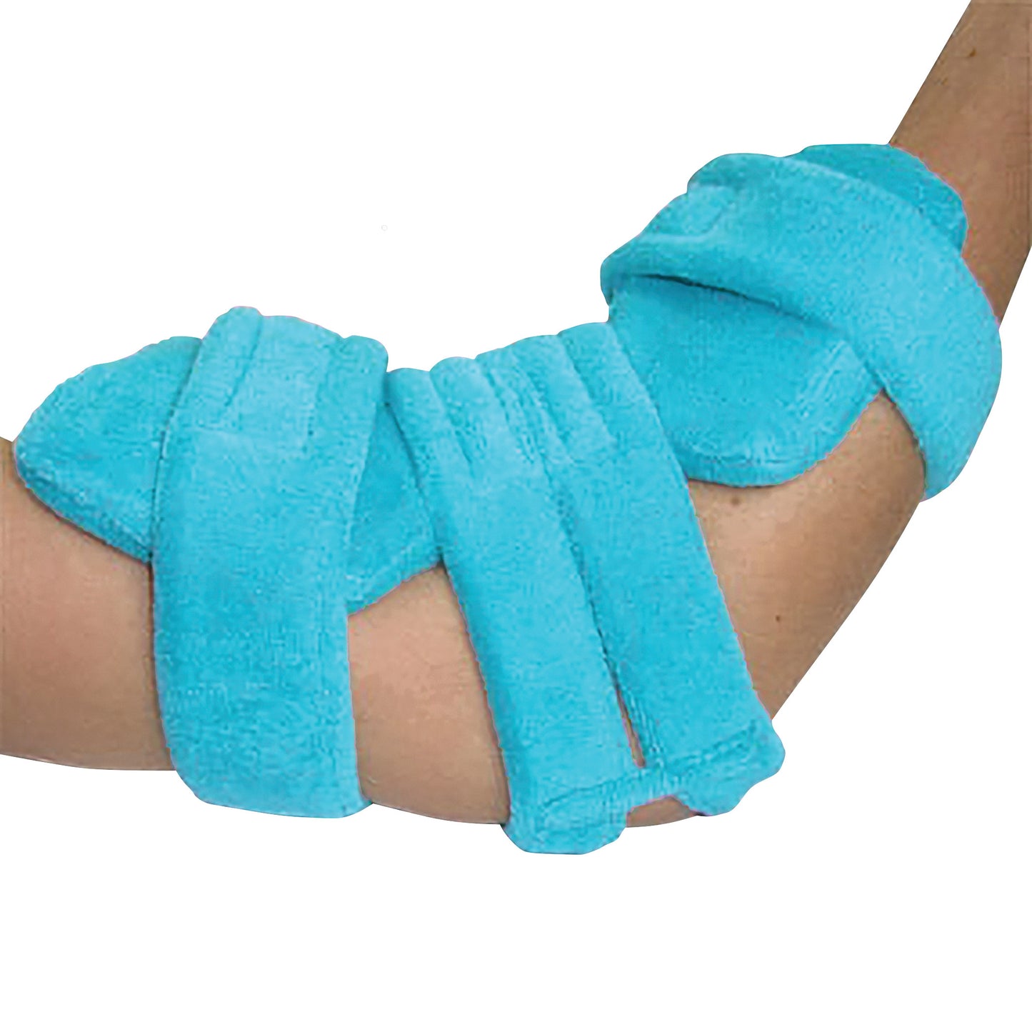 Pediatric Goniometer Elbow Orthosis, Terrycloth Cover, Turquoise, Medium