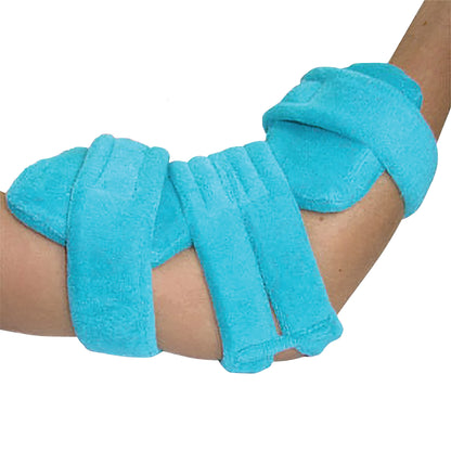 Pediatric Goniometer Elbow Orthosis, Terrycloth Cover, Turquoise, Medium