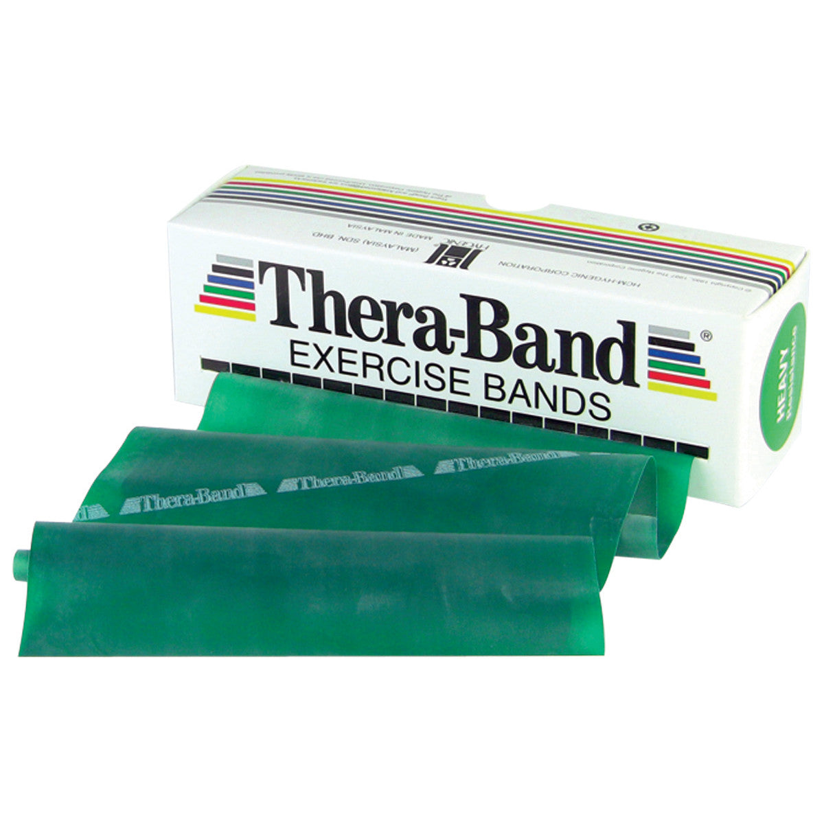 Latex Resistive Exercise Band, Green, Heavy, 6-yd. Roll