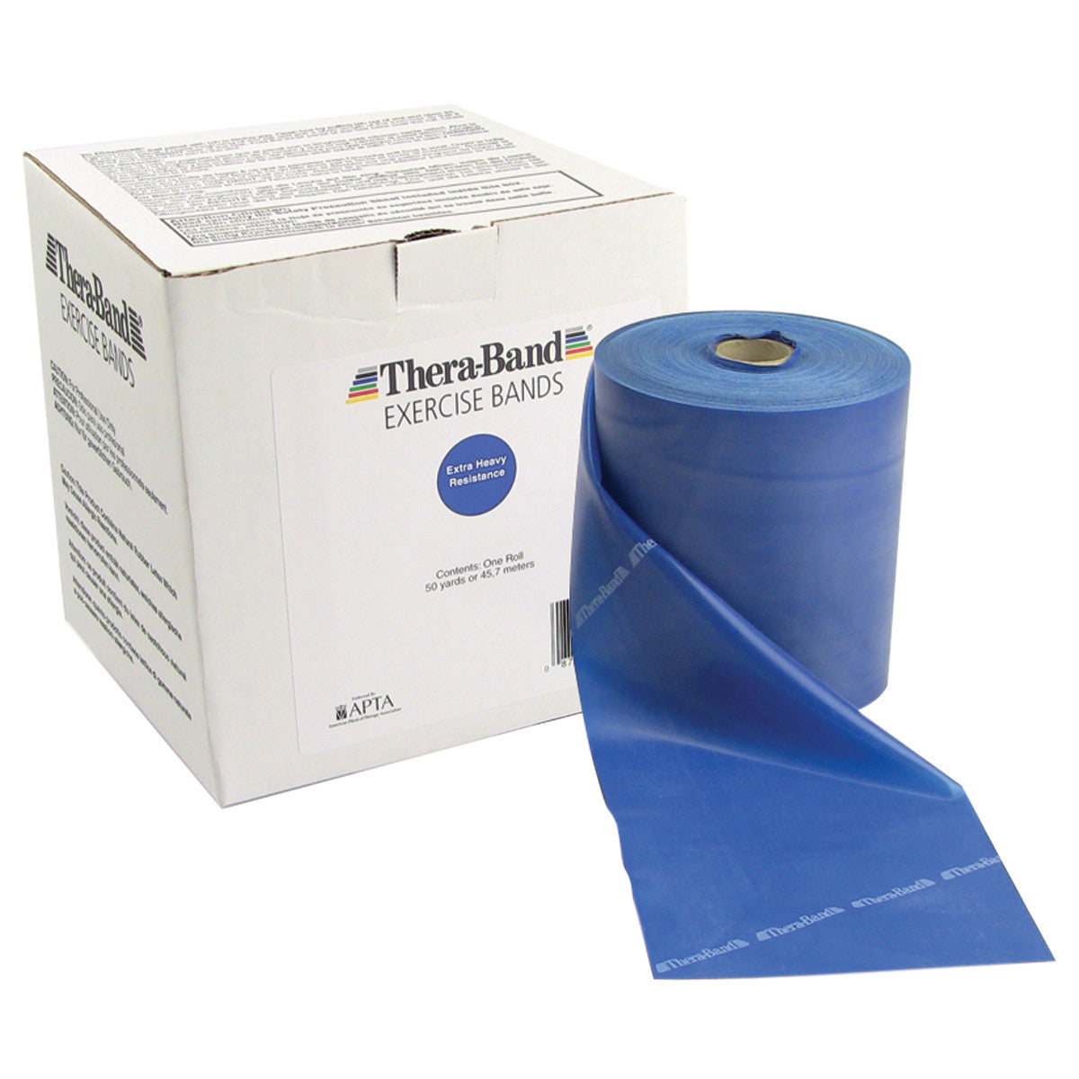 Latex Resistive Exercise Band, Blue, Extra Heavy,  50-yd. Roll