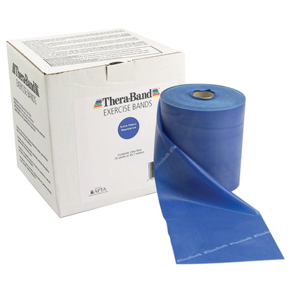 Latex Resistive Exercise Band, Blue, Extra Heavy,  50-yd. Roll