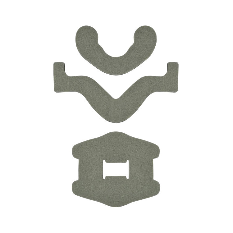 Replacement Pad Set for Aspen Cervical Collar with three gray foam pieces designed for comfort and protection.