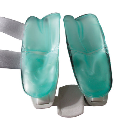 The AliMed Ankle Brace with Gel/Air Liner features aqua-colored gel pads and adjustable straps for support and comfort.